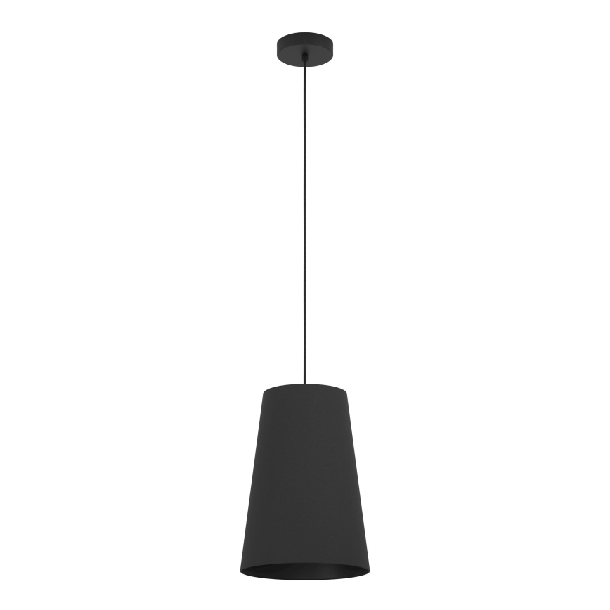 Eglo - Ljuskrona med textilsladd 1xE27/40W/230V svart