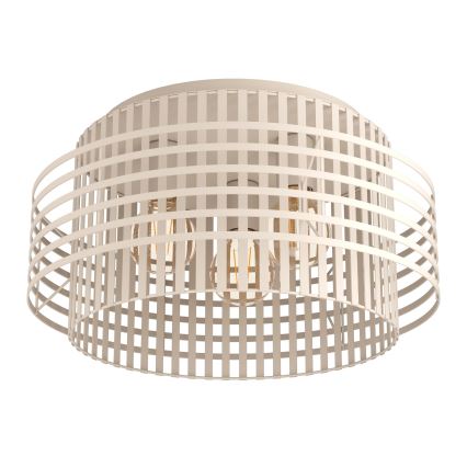 Eglo - Taklampa 3xE27/40W/230V grädde