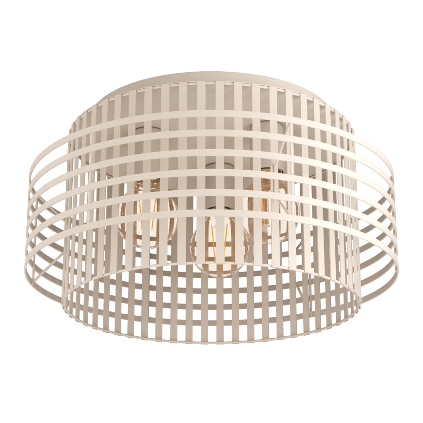 Eglo - Taklampa 3xE27/40W/230V grädde