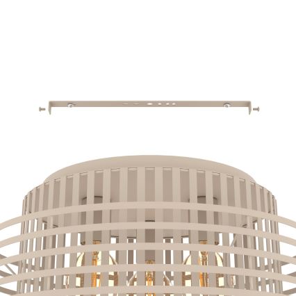 Eglo - Taklampa 3xE27/40W/230V grädde