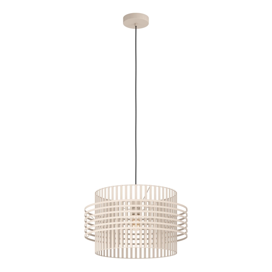 Eglo - Ljuskrona med textilsladd 1xE27/40W/230V diameter 48 cm grädde