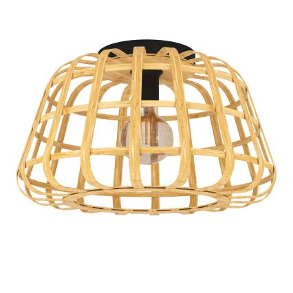 Eglo - Taklampa 1xE27/40W/230V bambu
