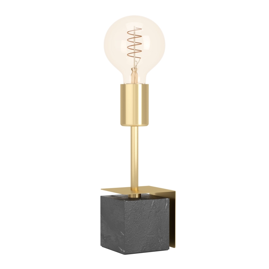 Eglo - Bordslampa 1xE27/40W/230V guld/svart granit