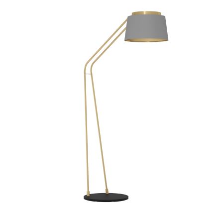 Eglo - Golvlampa 1xE27/40W/230V grå/guld