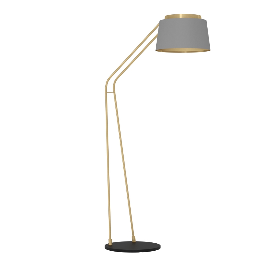 Eglo - Golvlampa 1xE27/40W/230V grå/guld