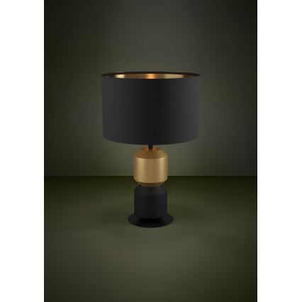 Eglo - Bordslampa 1xE27/40W/230V svart/guld