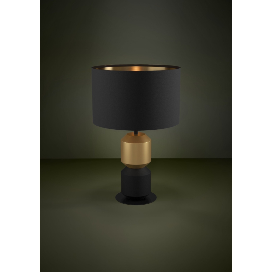 Eglo - Bordslampa 1xE27/40W/230V svart/guld
