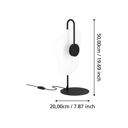 Eglo - LED bordslampa LED/5,4W/230V 3000K svart