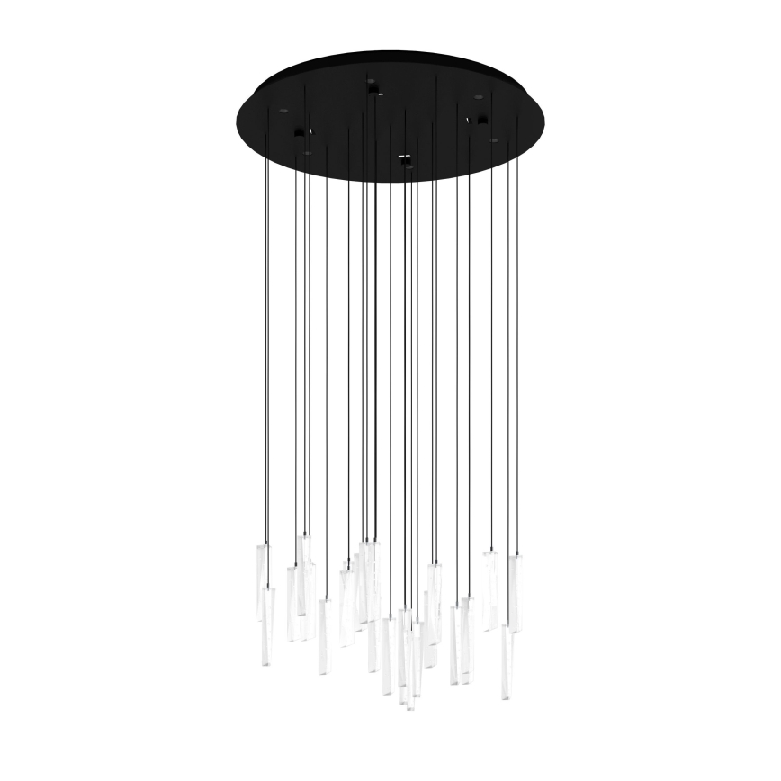 Eglo - LED ljusreglerad ljuskrona på textilsladd 6xLED/4,2W/230V 3000K genomskinlig