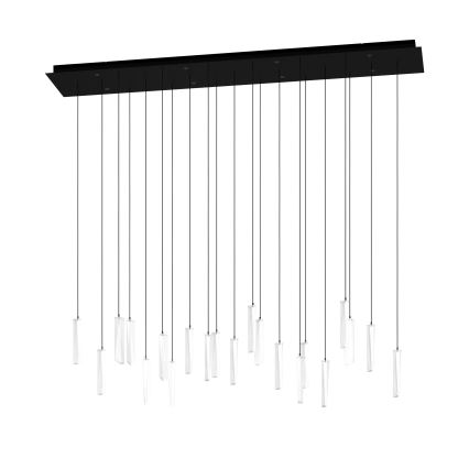 Eglo - LED ljusreglerad ljuskrona på textilsladd 8xLED/4,2W/230V 3000K genomskinlig