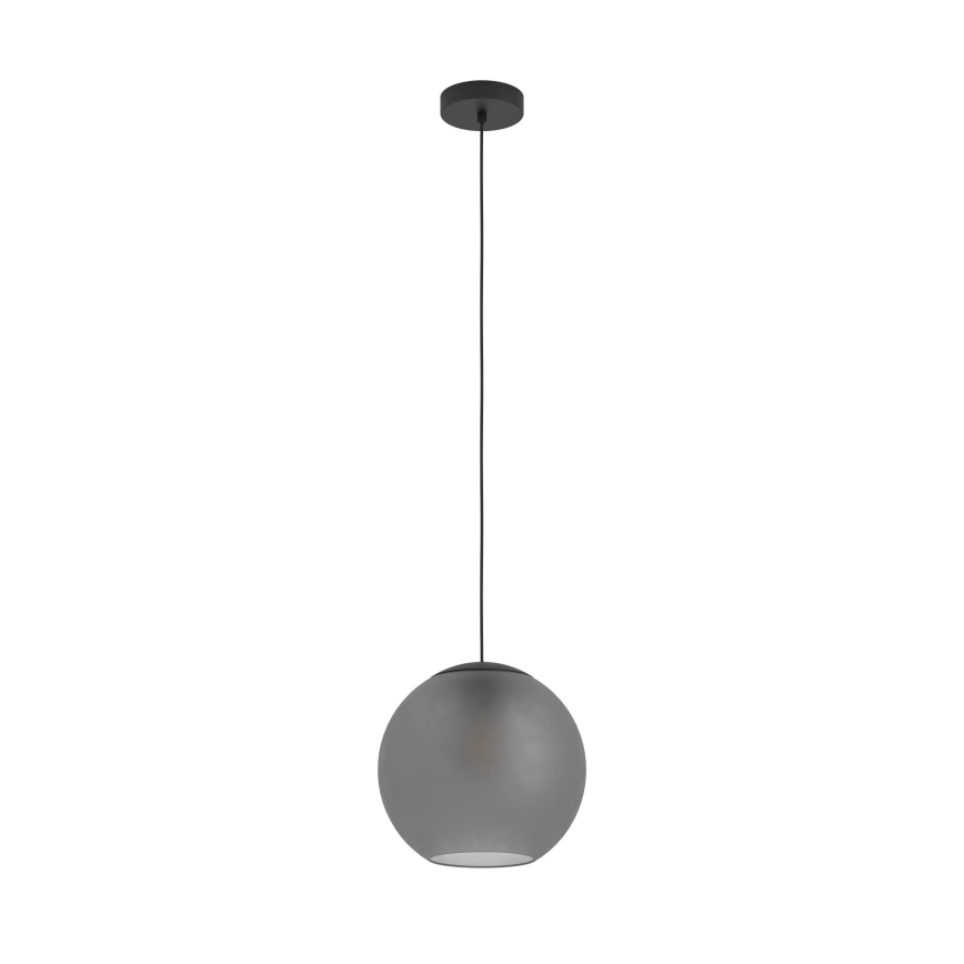 Eglo - Ljuskrona med textilsladd 1xE27/40W/230V rökig