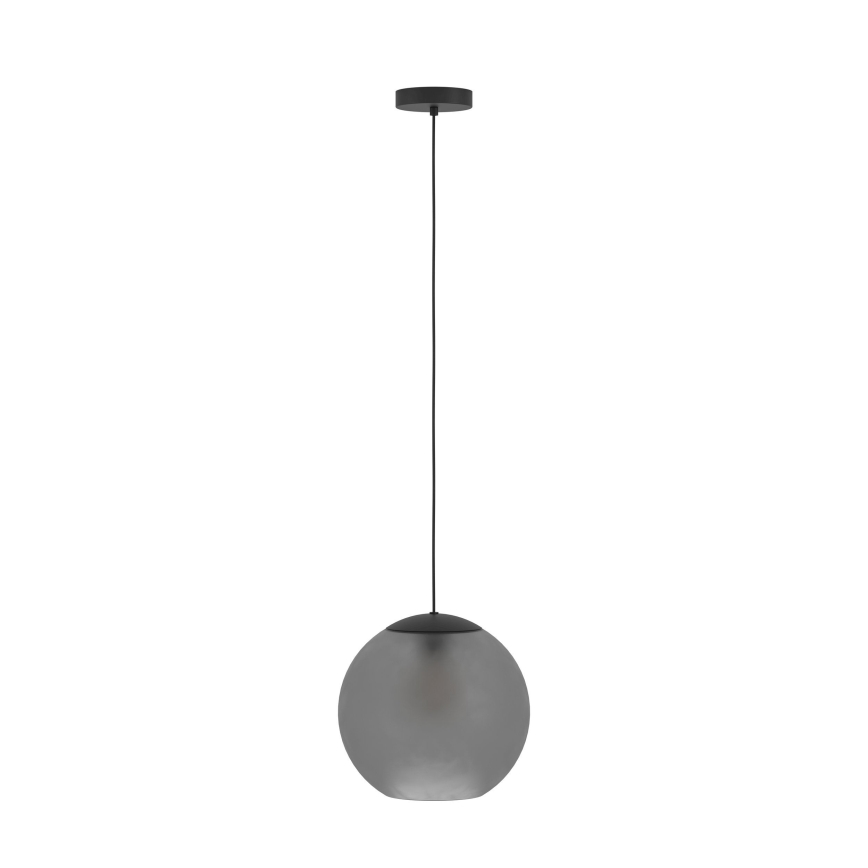 Eglo - Ljuskrona med textilsladd 1xE27/40W/230V rökig