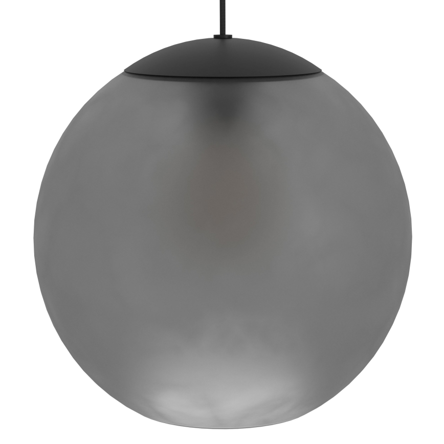 Eglo - Ljuskrona med textilsladd 3xE27/40W/230V rökig
