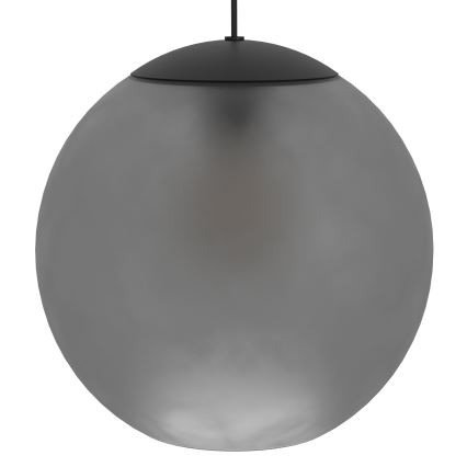 Eglo - Ljuskrona med textilsladd 3xE27/40W/230V rökig