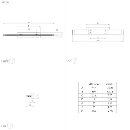 Eglo - LED Dimbar taklampa LED/27W/230V 3000K svart/brun