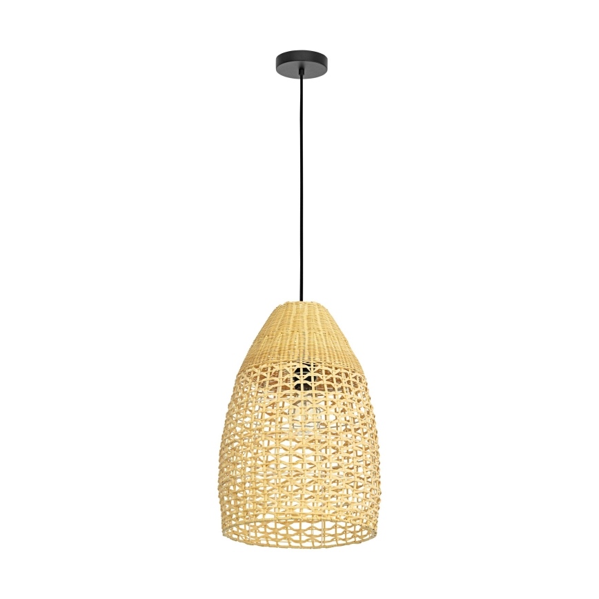 Eglo - Ljuskrona med textilsladd 1xE27/40W/230V diameter 35 cm bambu