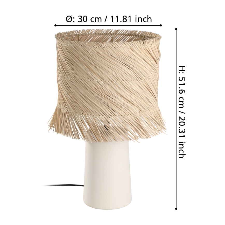 Eglo - Bordslampa 1xE27/40W/230V rotting