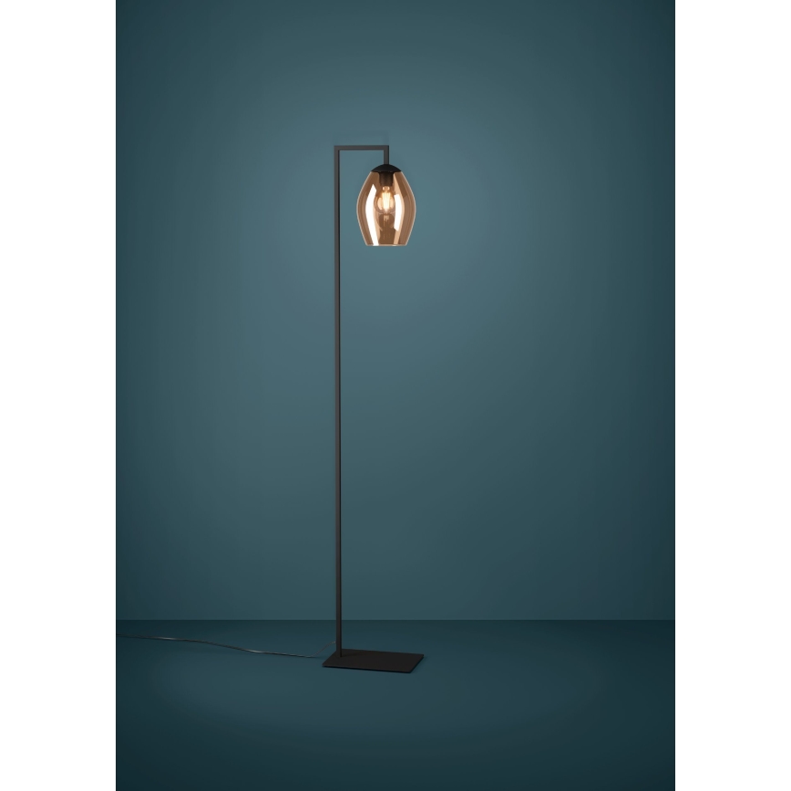 Eglo - Golvlampa 1xE27/40W/230V brun