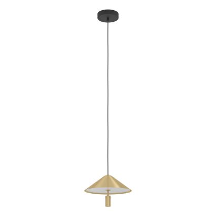 Eglo - LED ljuskrona med textilsladd LED/12W/230V 3000K guld