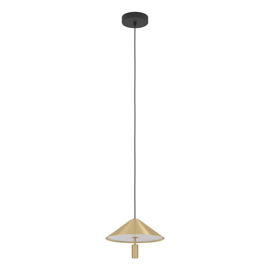 Eglo - LED ljuskrona med textilsladd LED/12W/230V 3000K guld