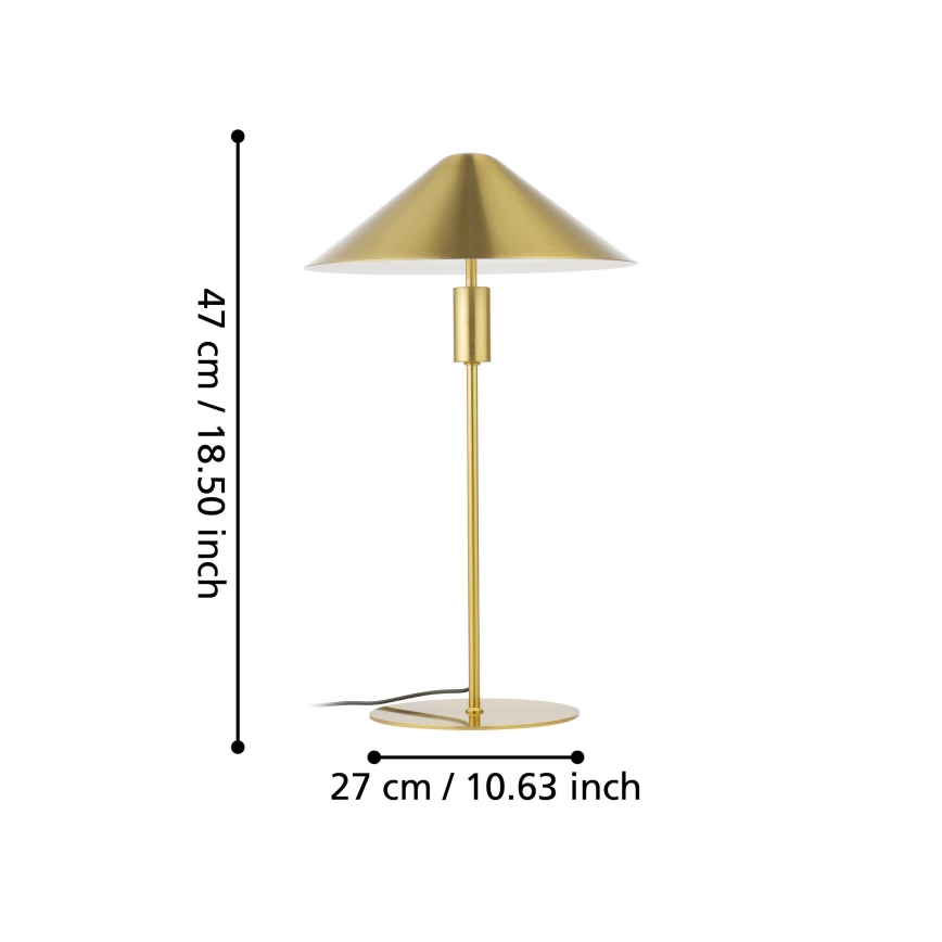 Eglo - LED Dimbar bordslampa LED/12W/230V 3000K guld