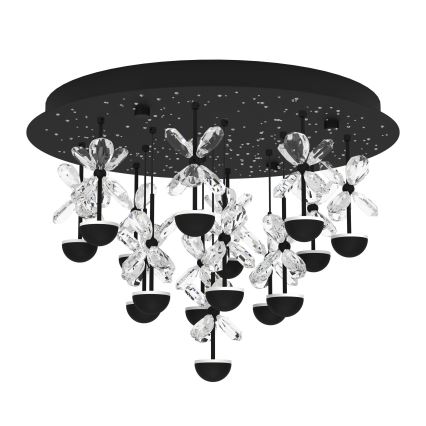 Eglo - LED Dimbar taklampa LED/27W/230V 3000K svart