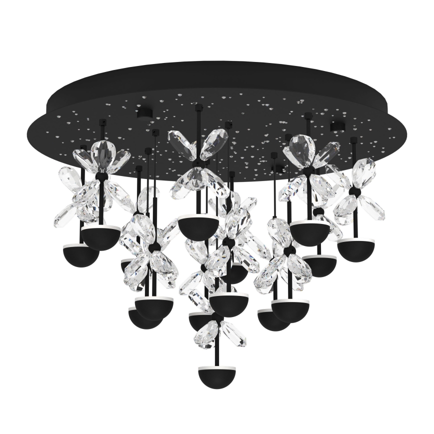 Eglo - LED Dimbar taklampa LED/27W/230V 3000K svart