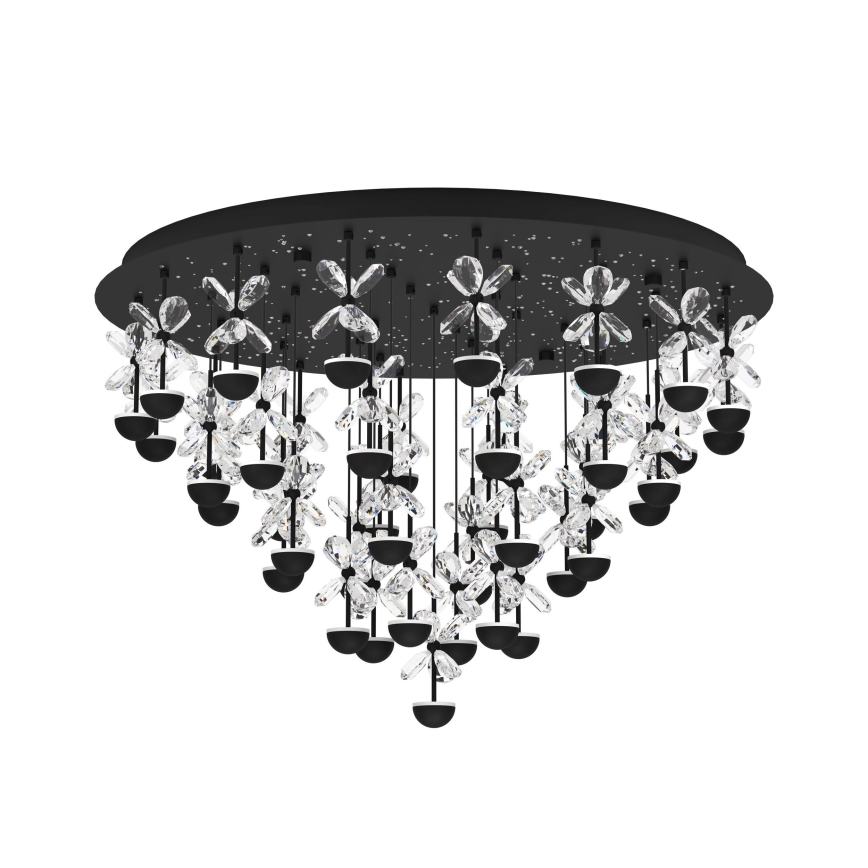 Eglo - LED Dimbar taklampa LED/77,4W/230V 3000K svart