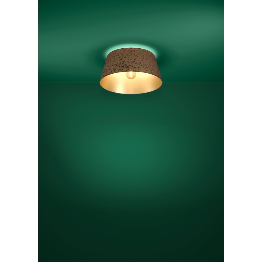 Eglo - Taklampa 1xE27/25W/230V guld/rosa
