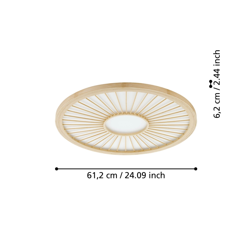 Eglo - LED Dimbar taklampa LED/36W/230V 4000K beige