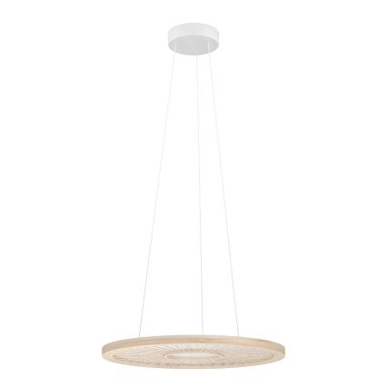 Eglo - LED ljusreglerad ljuskrona på textilsladd LED/36W/230V 4000K beige