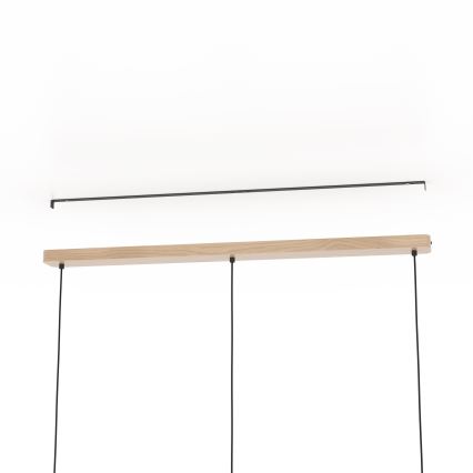 Eglo - Ljuskrona med textilsladd 3xE27/25W/230V beige