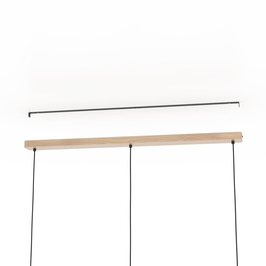 Eglo - Ljuskrona med textilsladd 3xE27/25W/230V beige