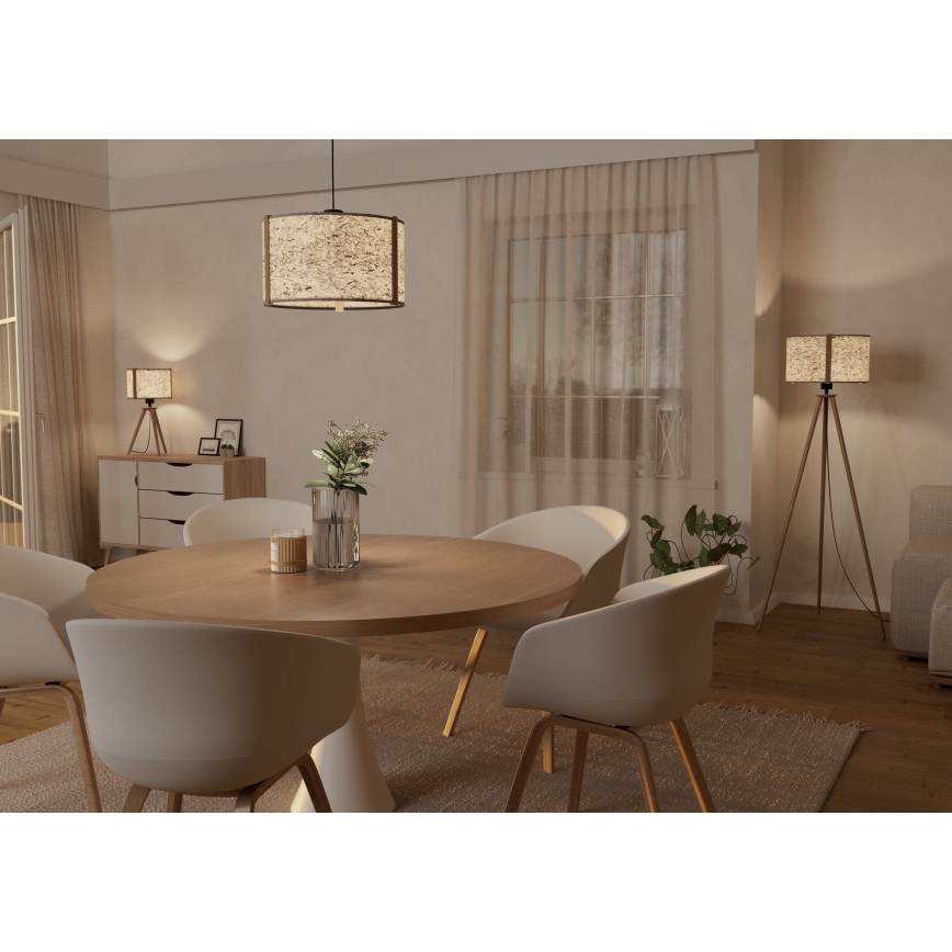 Eglo - Golvlampa 1xE27/25W/230V beige