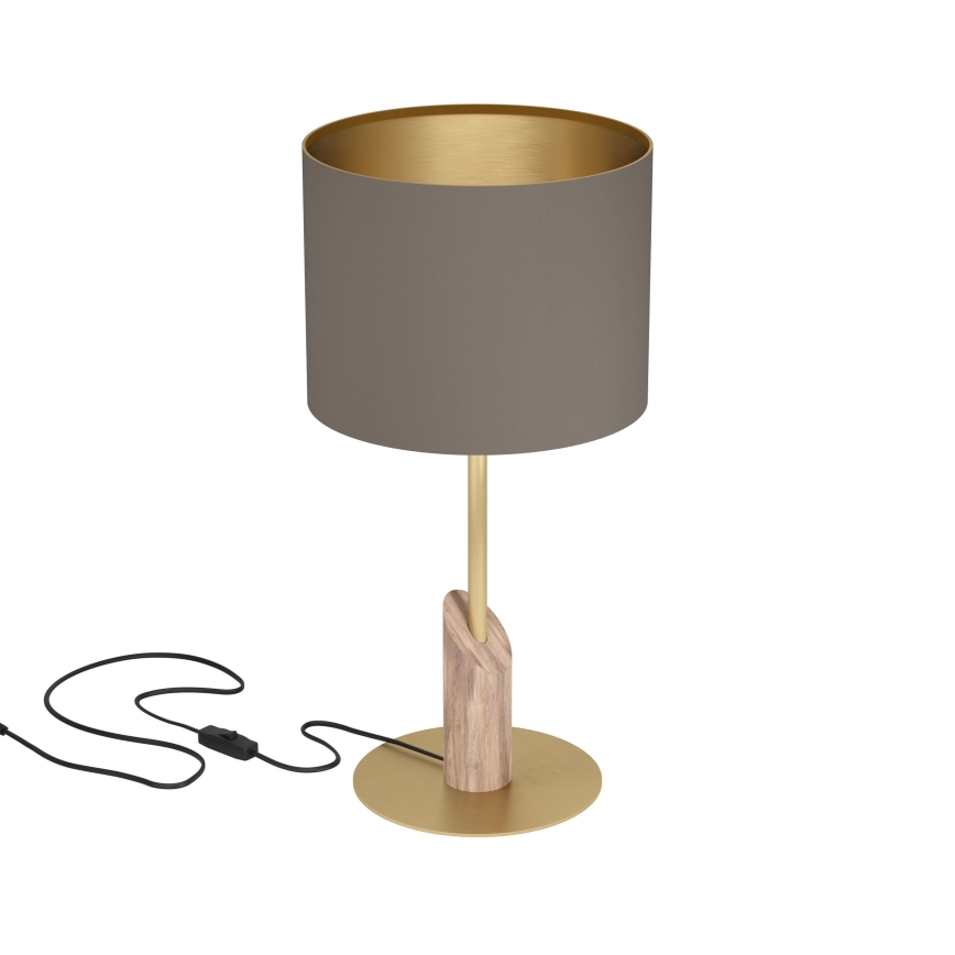 Eglo - Bordslampa 1xE27/40W/230V brun/guld