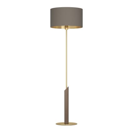 Eglo - Golvlampa 1xE27/40W/230V brun/guld