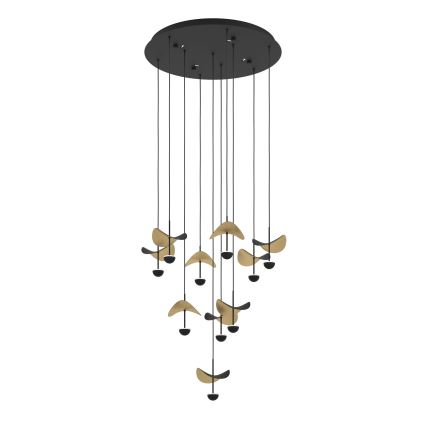 Eglo - LED ljusreglerad ljuskrona på textilsladd 10xLED/2,3W/230V 3000K diameter 58 cm