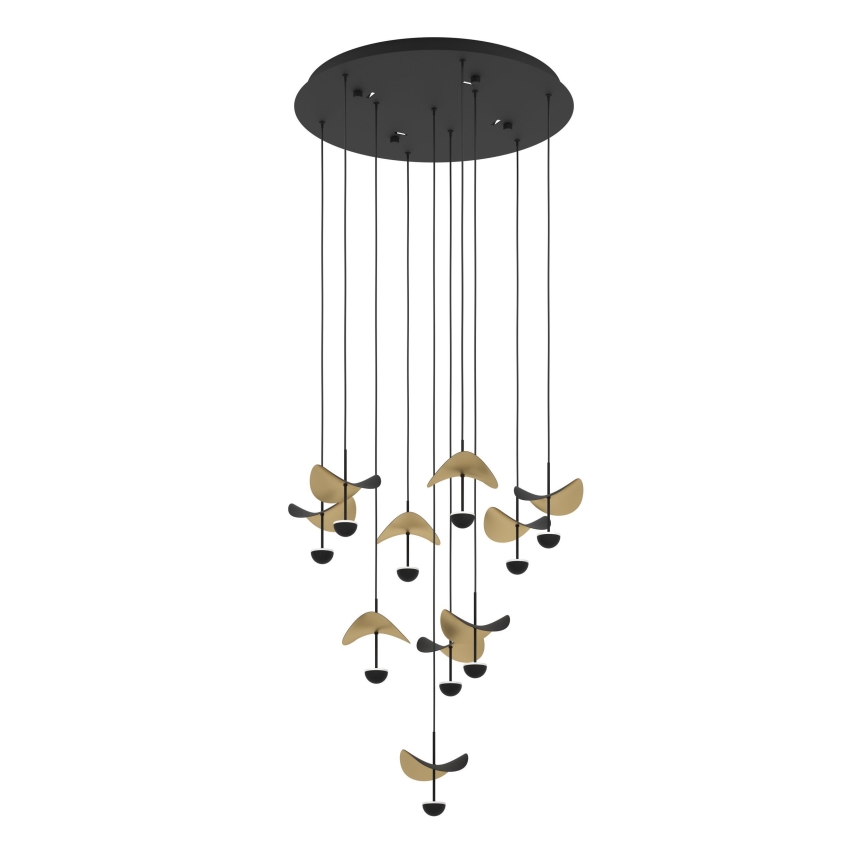Eglo - LED ljusreglerad ljuskrona på textilsladd 10xLED/2,3W/230V 3000K diameter 58 cm