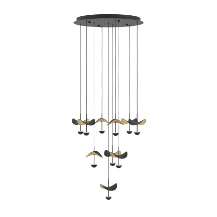 Eglo - LED ljusreglerad ljuskrona på textilsladd 10xLED/2,3W/230V 3000K diameter 58 cm