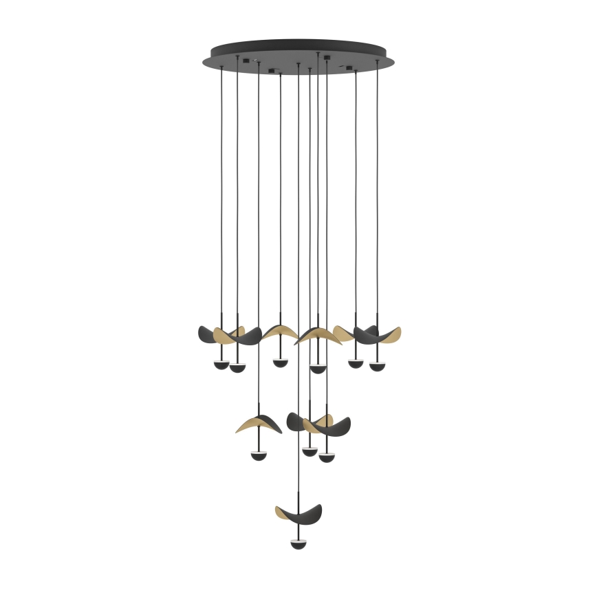 Eglo - LED ljusreglerad ljuskrona på textilsladd 10xLED/2,3W/230V 3000K diameter 58 cm