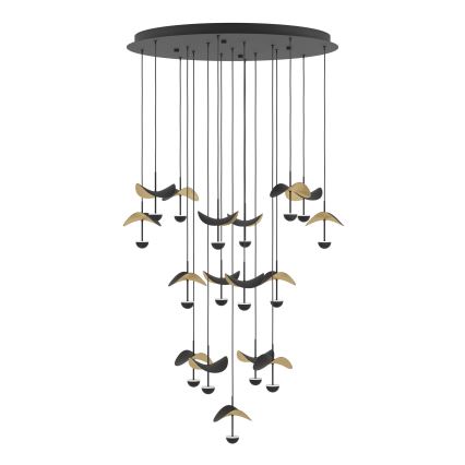 Eglo - LED ljusreglerad ljuskrona på textilsladd 17xLED/2,3W/230V 3000K diameter 78 cm