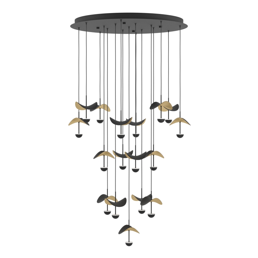 Eglo - LED ljusreglerad ljuskrona på textilsladd 17xLED/2,3W/230V 3000K diameter 78 cm