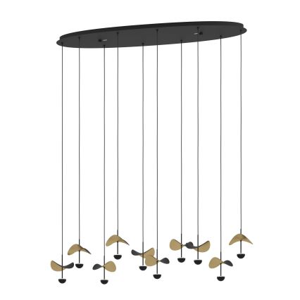 Eglo - LED ljusreglerad ljuskrona på textilsladd 10xLED/2,3W/230V 3000K