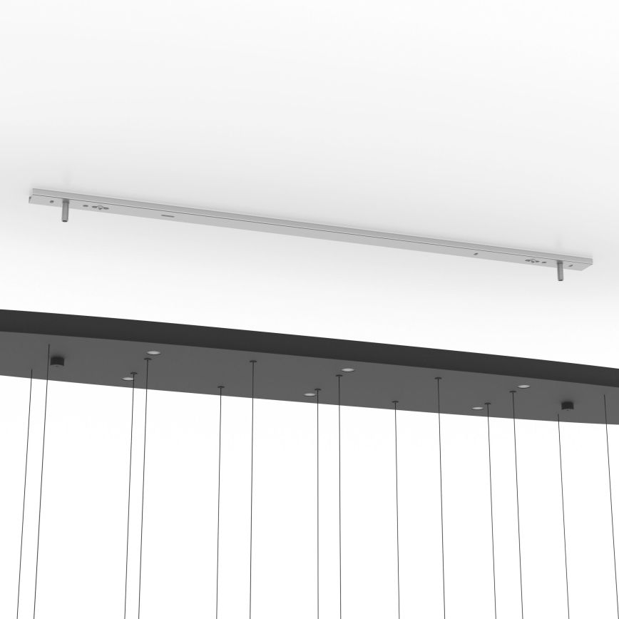 Eglo - LED ljusreglerad ljuskrona på textilsladd 8xLED/4,2W/230V 3000K genomskinlig