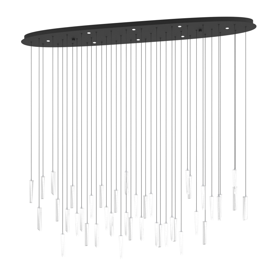 Eglo - LED ljusreglerad ljuskrona på textilsladd 8xLED/4,2W/230V 3000K genomskinlig