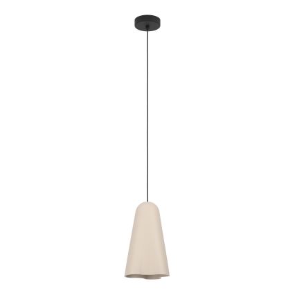 Eglo - Ljuskrona med textilsladd 1xE27/40W/230V beige