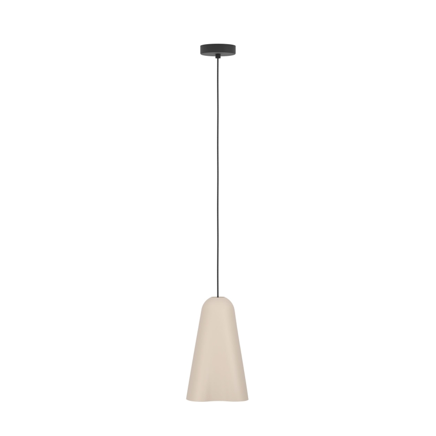 Eglo - Ljuskrona med textilsladd 1xE27/40W/230V beige