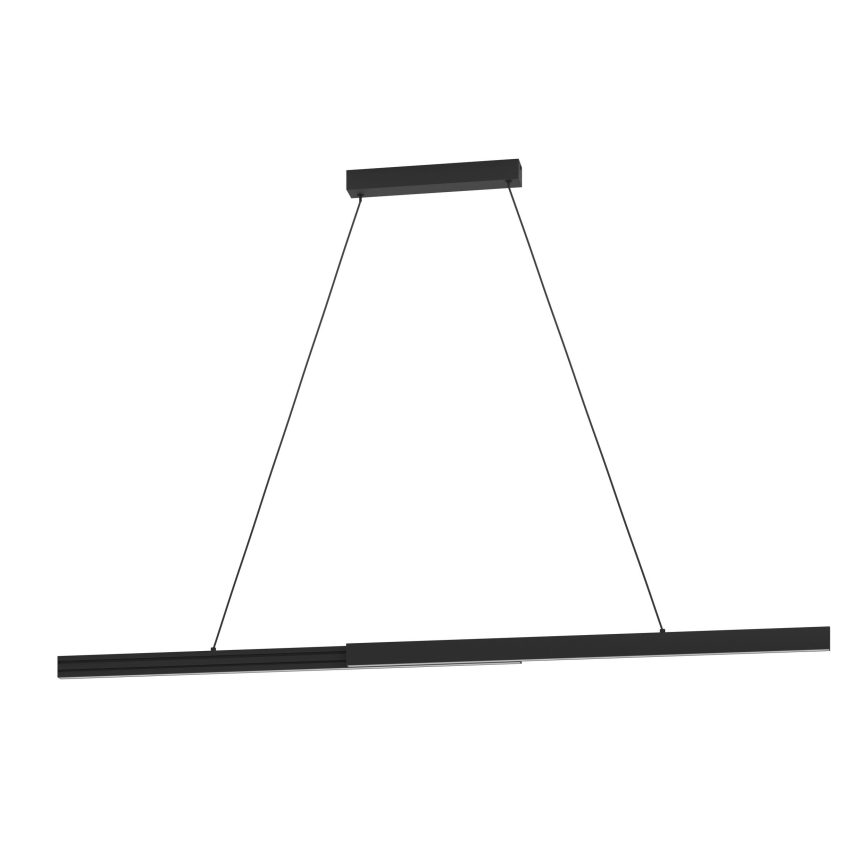 Eglo - LED ljusreglerad ljuskrona på textilsladd LED/20W/230V 3000K svart