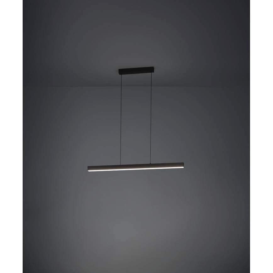 Eglo - LED ljusreglerad ljuskrona på textilsladd LED/20W/230V 3000K svart