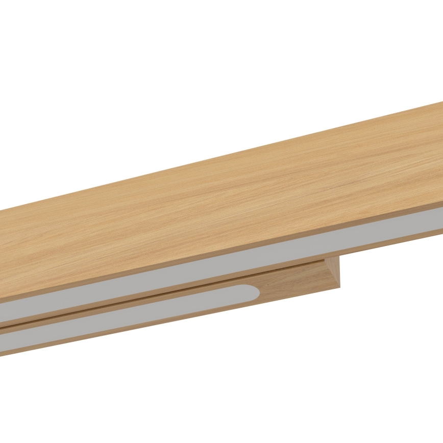 Eglo - LED ljusreglerad ljuskrona på textilsladd LED/21W/230V 3000K brun